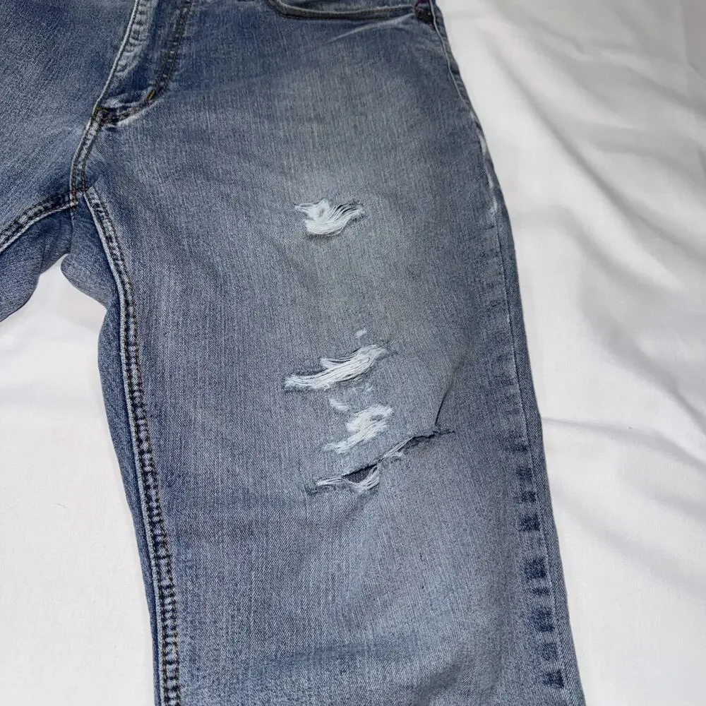 Nat Nast Jeans Mens 36x32 Blue Maverick Straight Dark Wash Faded Luxury Denim